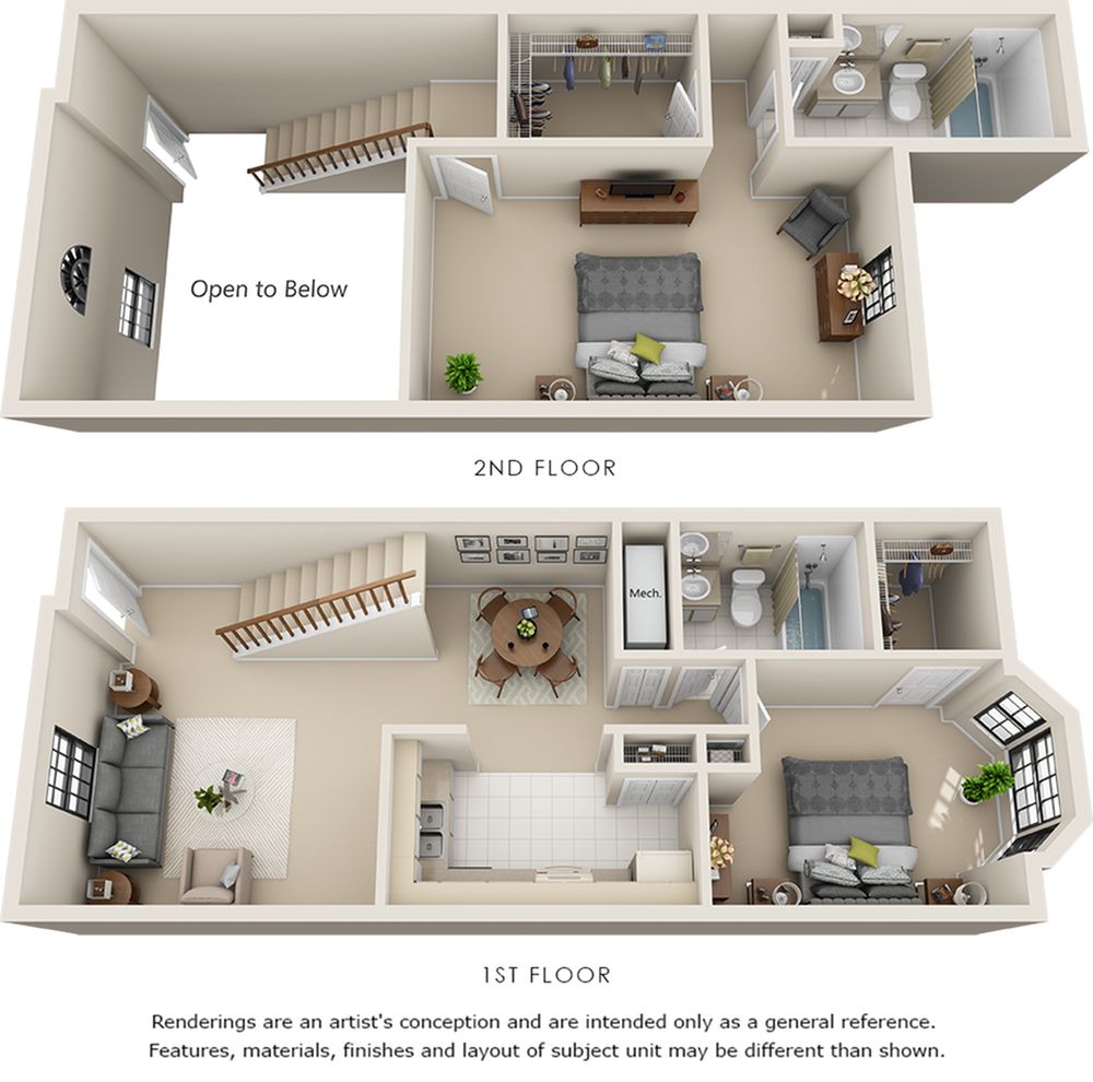 Floor plan rendering