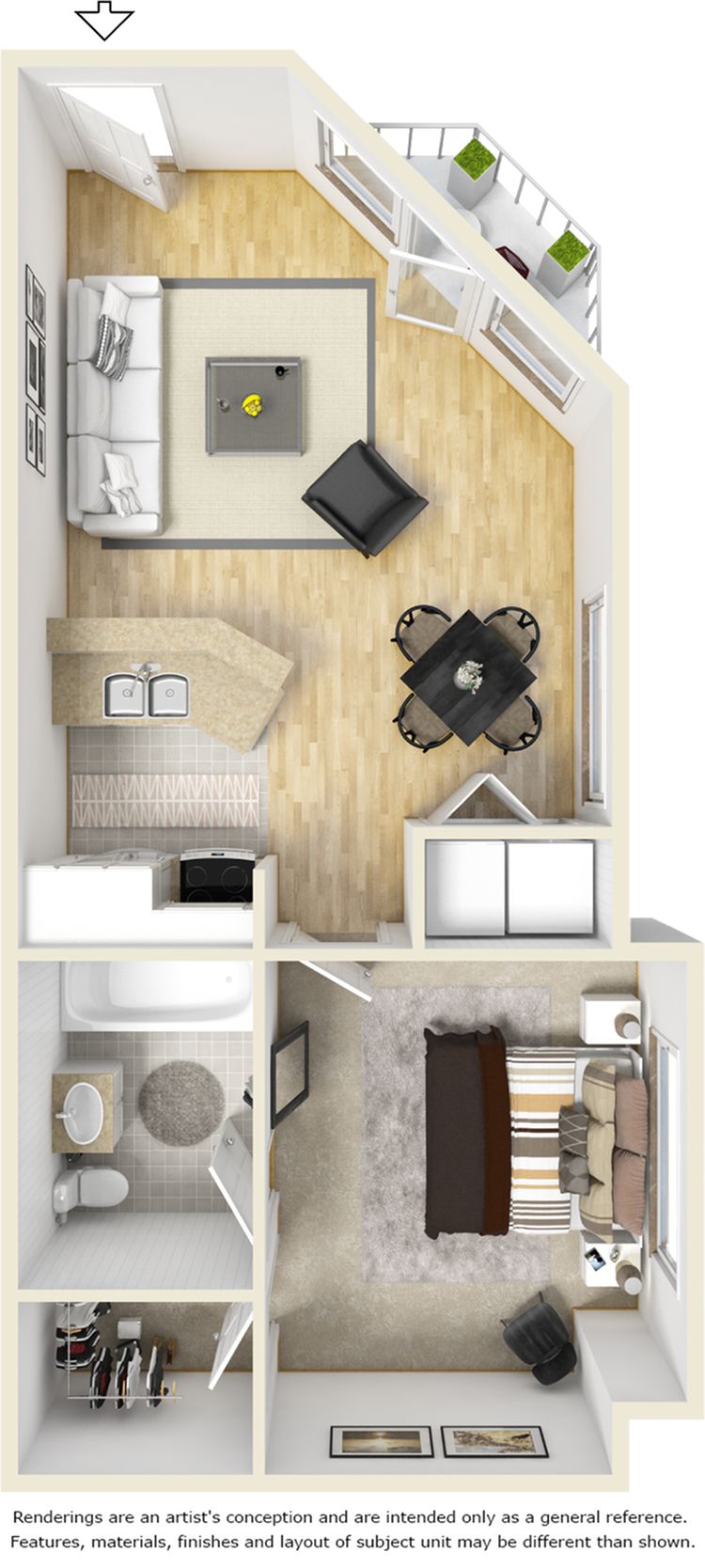 Floor plan rendering