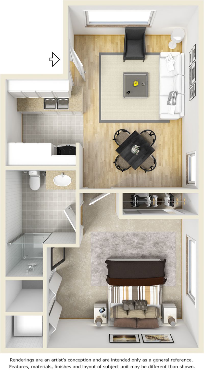 Floor plan rendering