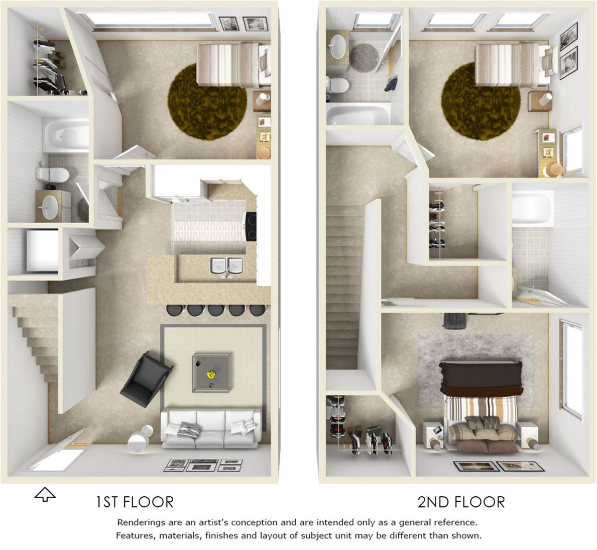 Floor plan rendering