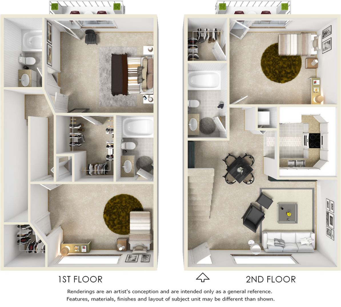 Floor plan rendering