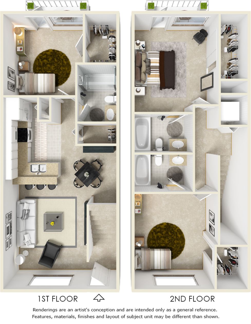 Floor plan rendering