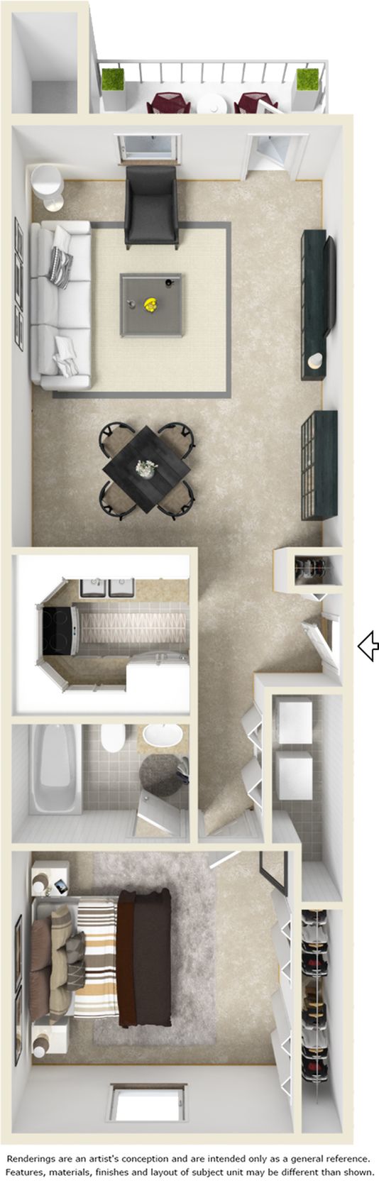 Floor plan rendering