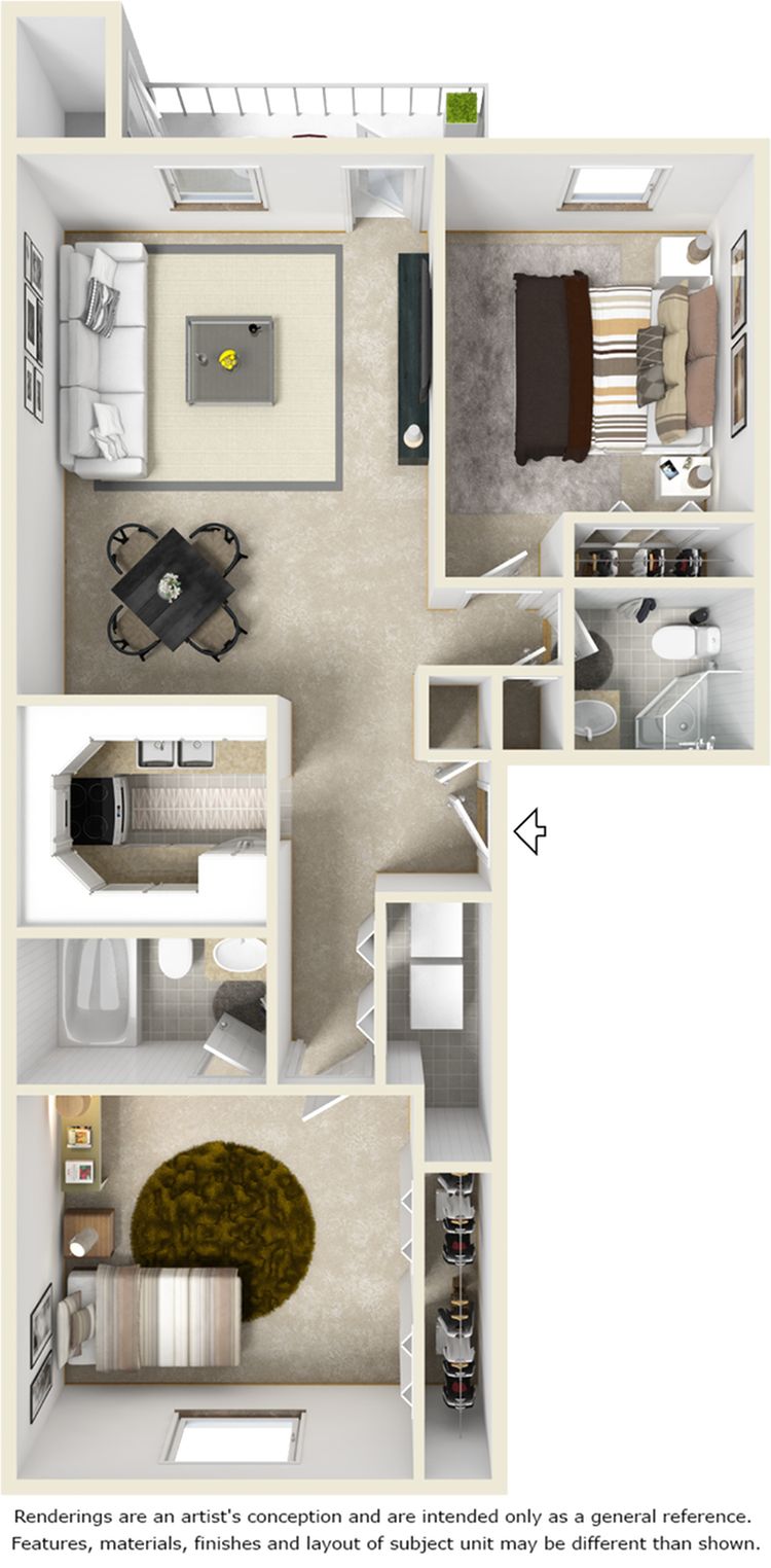 Floor plan rendering