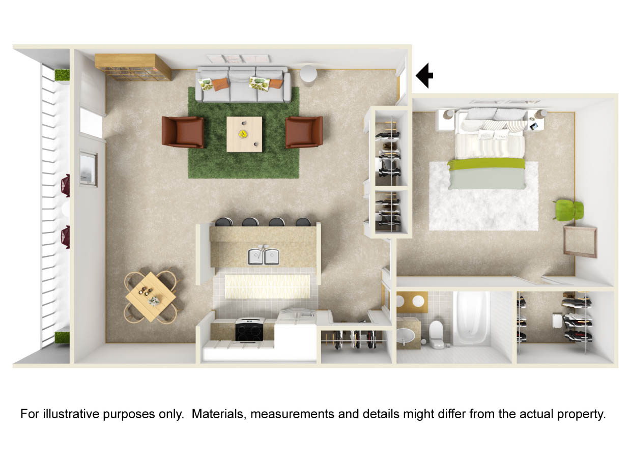 Floor plan rendering