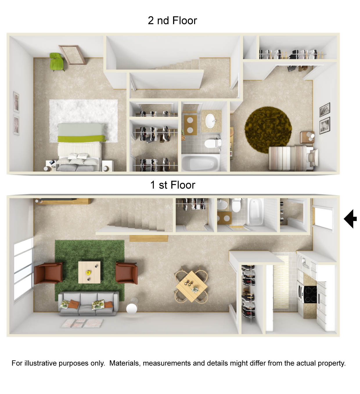 Floor plan rendering