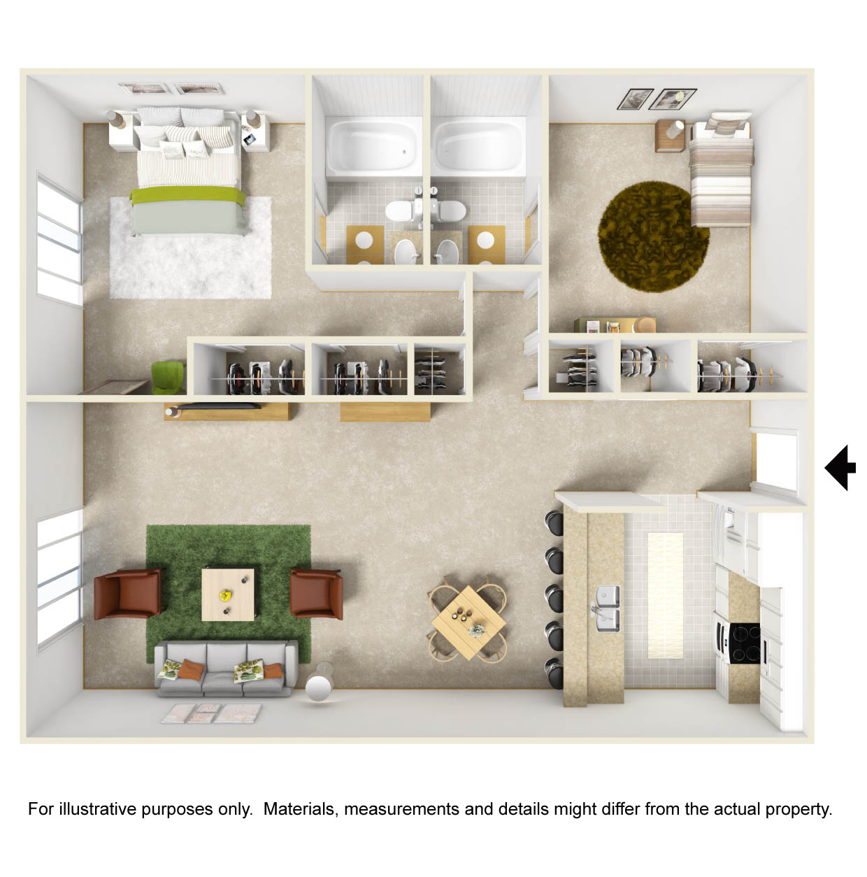 Floor plan rendering