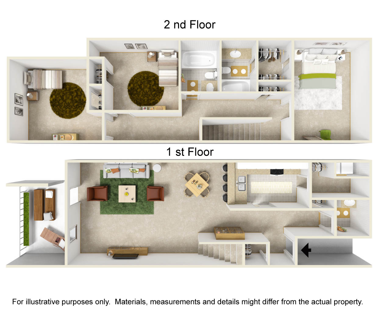 Floor plan rendering