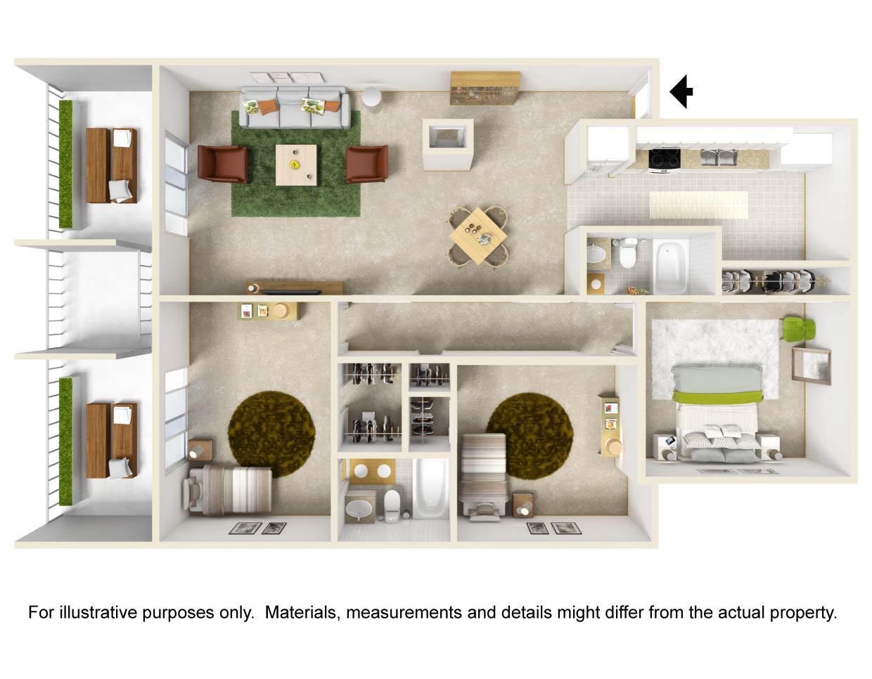 Floor plan rendering
