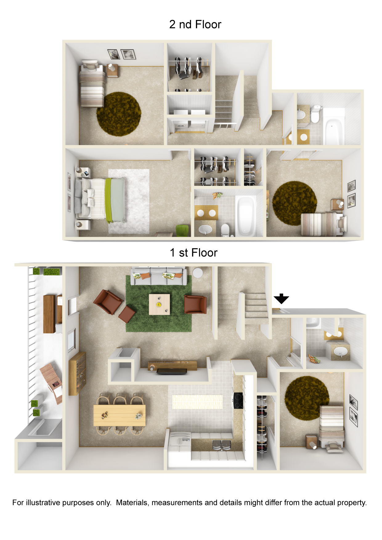 Floor plan rendering