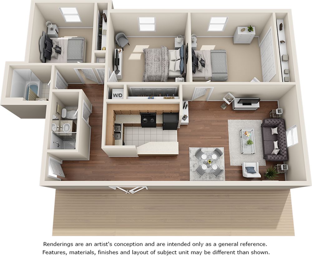 Floor plan rendering