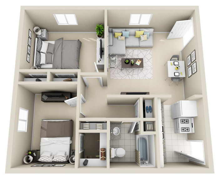 Floor plan rendering