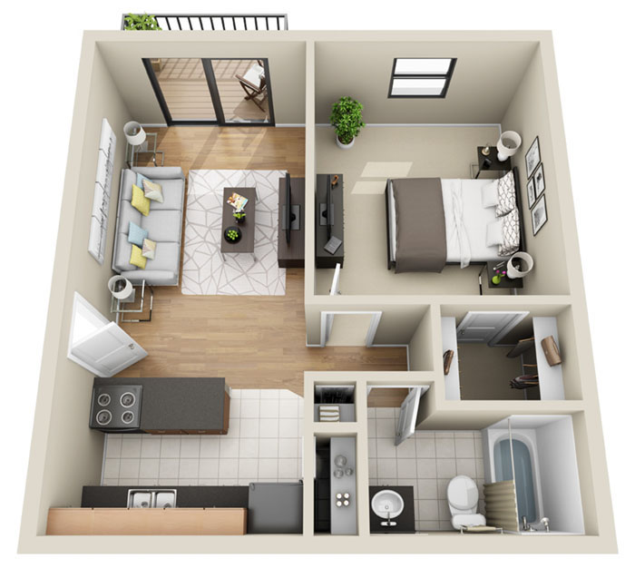 Floor plan rendering