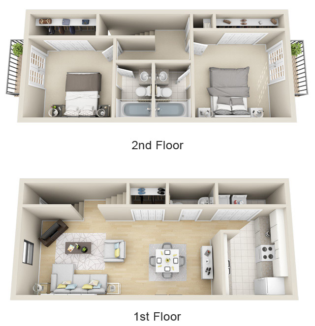 Floor plan rendering