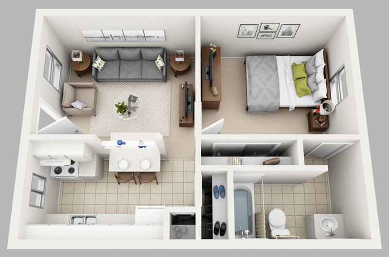Floor plan rendering