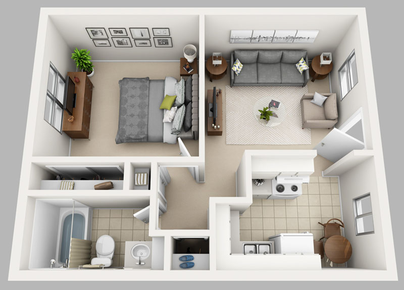 Floor plan rendering