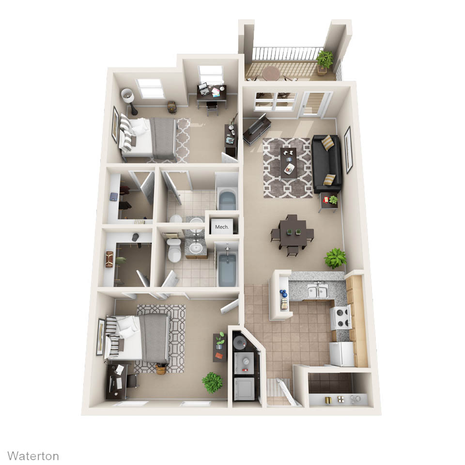 Floor plan rendering
