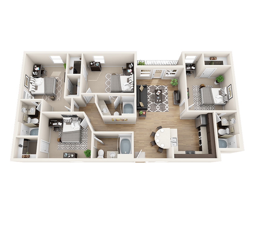 Floor plan rendering