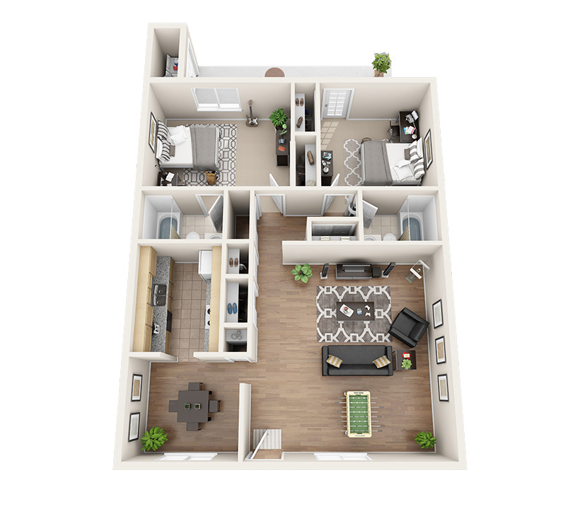 Floor plan rendering