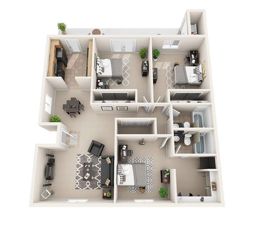 Floor plan rendering