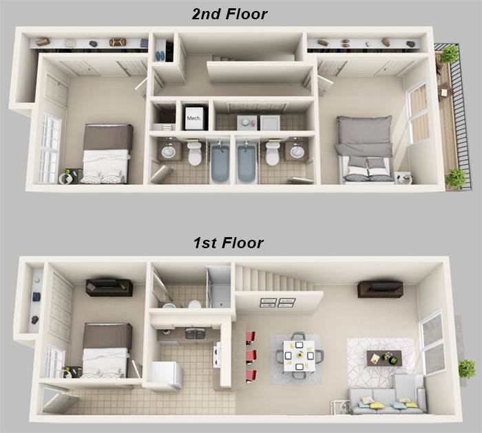 Floor plan rendering