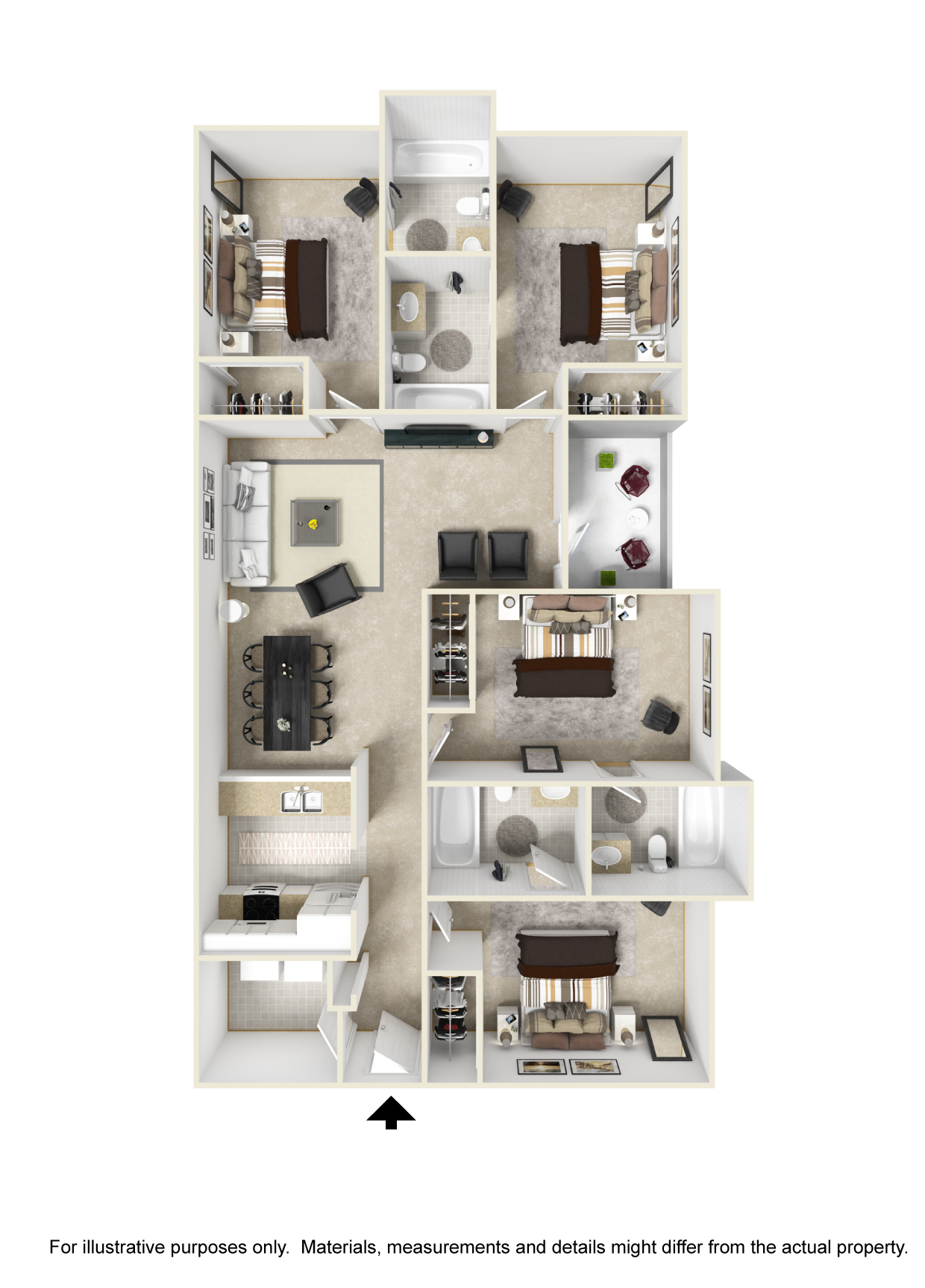 Floor plan rendering