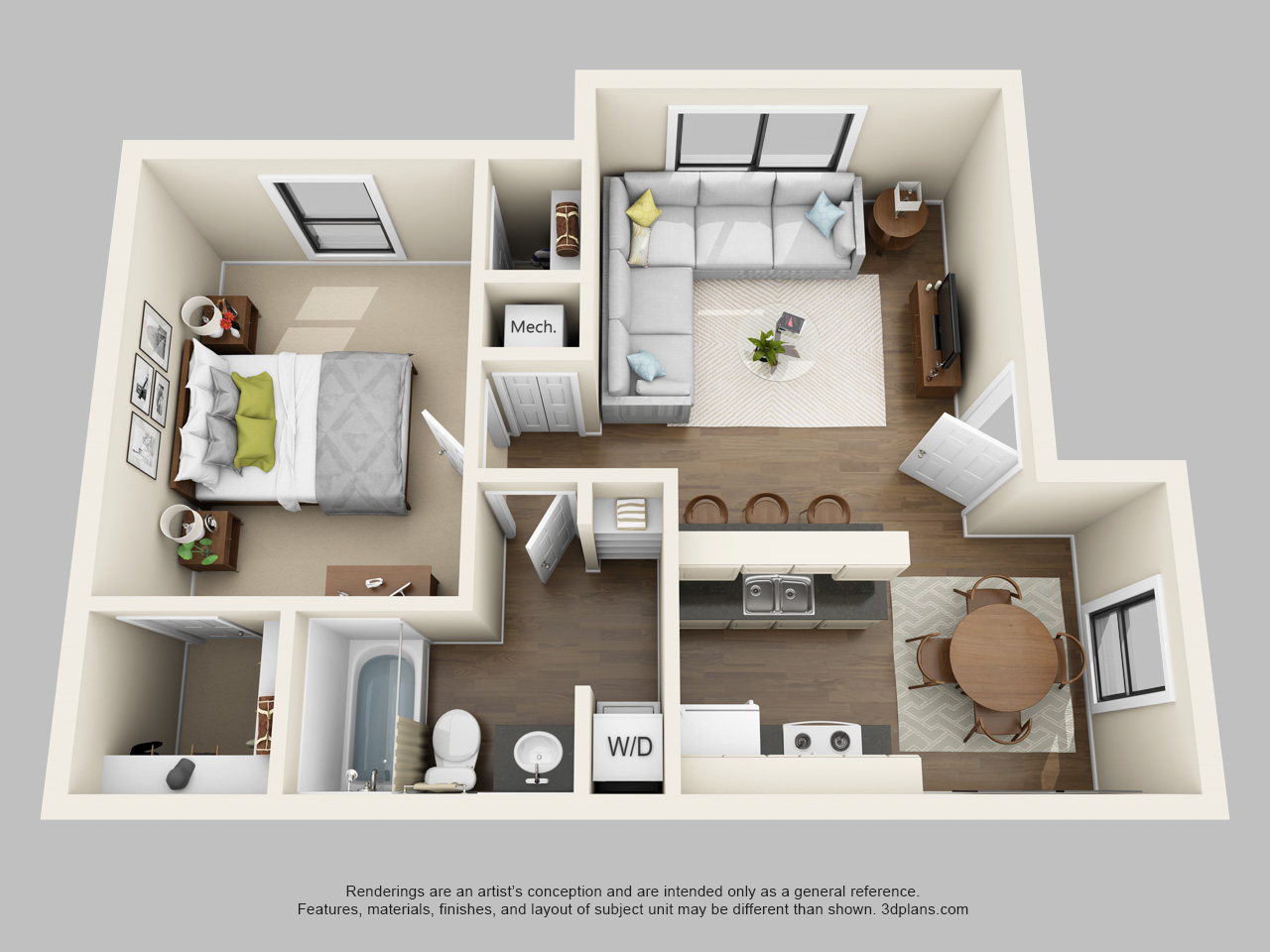 Floor plan rendering